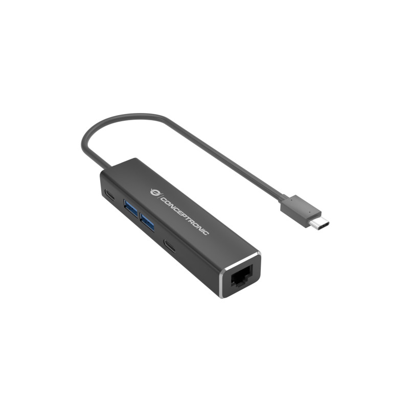 Conceptronic ABBY14B laptop dock/port replicator Wired USB 3.2 Gen 1 (3.1 Gen 1) Type-C Gray Conceptronic ABBY14B laptop dock/port replicator Wired USB 3.2 Gen 1 (3.1 Gen 1) Type-C Gray