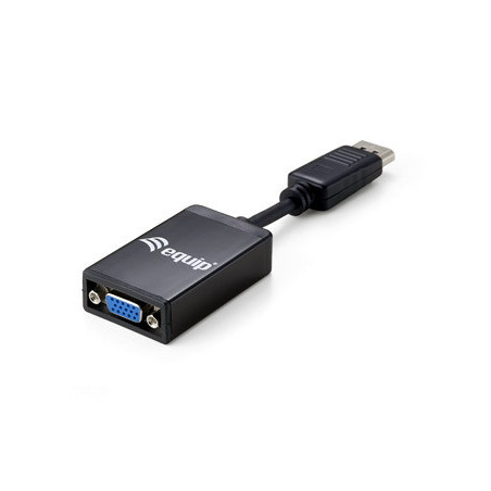 Equip 133435 video cable adapter 5.91" (0.15 m) DisplayPort VGA Black