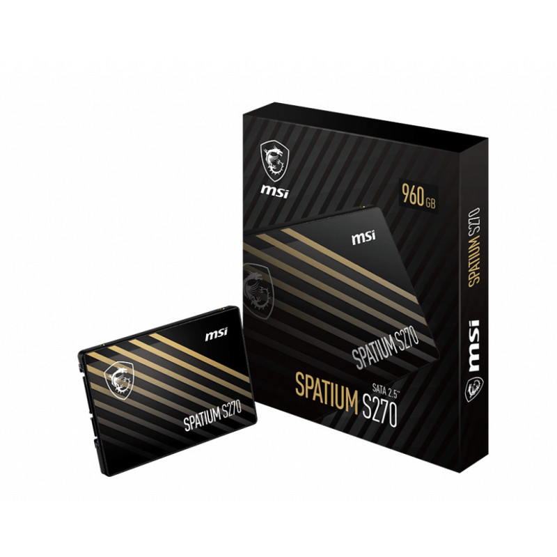 MSI Spatium S270 SATA 2.5 240GB internal solid state drive 2.5" Serial ATA III 3D NAND