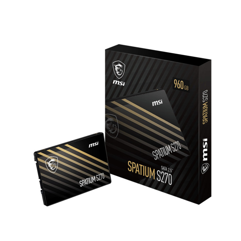 MSI Spatium S270 SATA 2.5 960GB internal solid state drive 2.5" Serial ATA III 3D NAND