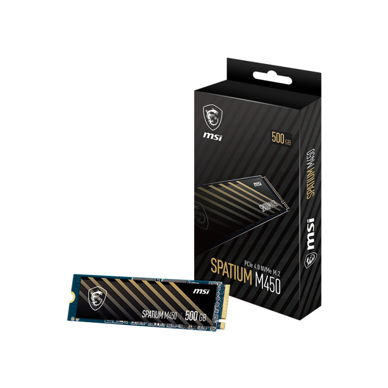 MSI Spatium M450 PCIe 4.0 NVMe M.2 500GB PCI Express 4.0 3D NAND