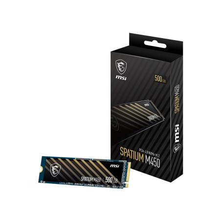 MSI Spatium M450 PCIe 4.0 NVMe M.2 500GB PCI Express 4.0 3D NAND