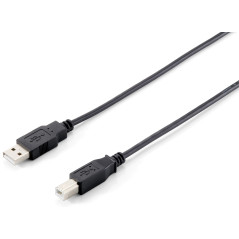 Equip 128860 USB cable USB 2.0 70.9" (1.8 m) USB A USB B Black