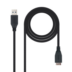 Nanocable 10.01.1102-BK cavo USB USB 3.2 Gen 1 (3.1 Gen 1) 2 m USB A Micro-USB B Nero