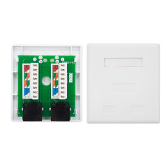 Nanocable 10.21.1502 socket-outlet RJ-45 White