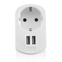 Ewent EW1211 Caricabatterie per dispositivi mobili Smartphone, Tablet Bianco AC Interno