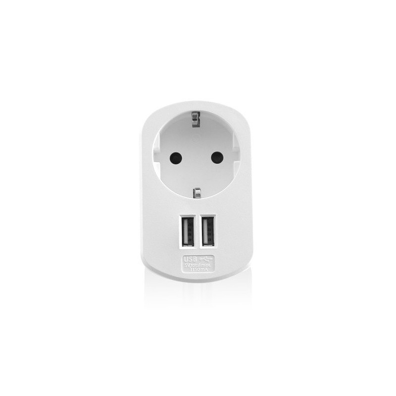 Ewent EW1211 Caricabatterie per dispositivi mobili Smartphone, Tablet Bianco AC Interno