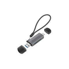 Conceptronic BIAN05G card reader USB 3.2 Gen 1 (3.1 Gen 1) Type-A Type-C Gray