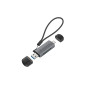 Conceptronic BIAN05G card reader USB 3.2 Gen 1 (3.1 Gen 1) Type-A/Type-C Gray