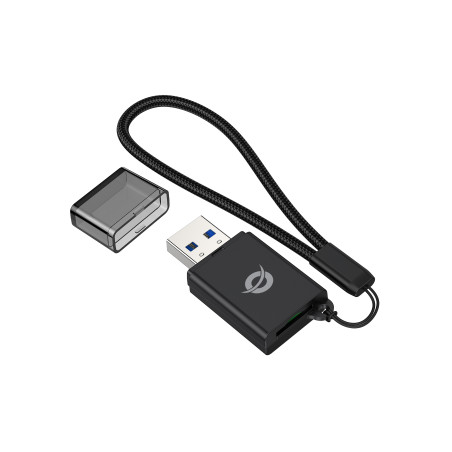 Conceptronic BIAN07B lettore di schede USB 3.2 Gen 1 (3.1 Gen 1) Type-A Nero