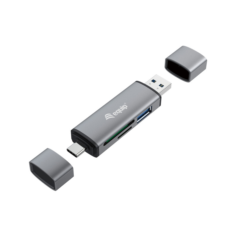 Equip 245460 card reader USB 3.2 Gen 1 (3.1 Gen 1) Type-A/Type-C Gray Equip 245460 card reader USB 3.2 Gen 1 (3.1 Gen 1) Type-A/Type-C Gray