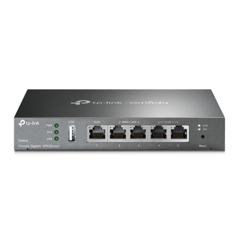 TP-Link Omada ER605 router cablato Gigabit Ethernet Nero TP-Link Omada ER605 router cablato Gigabit Ethernet Nero
