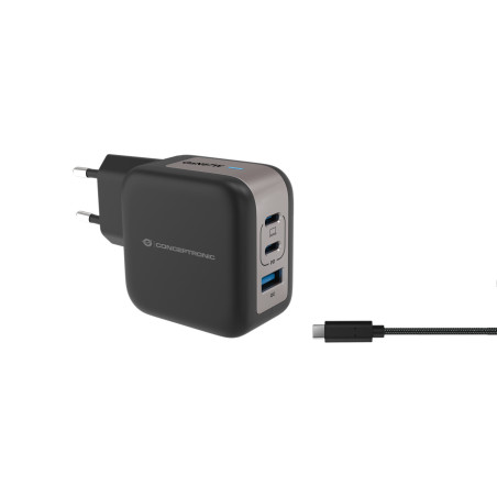Conceptronic ALTHEA17B mobile device charger Universal Black AC Fast charging Indoor