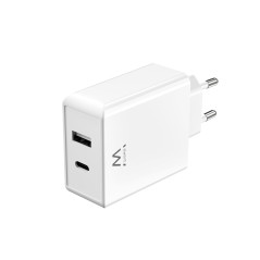 Ewent EW1328 mobile device charger Universal White AC Fast charging Indoor