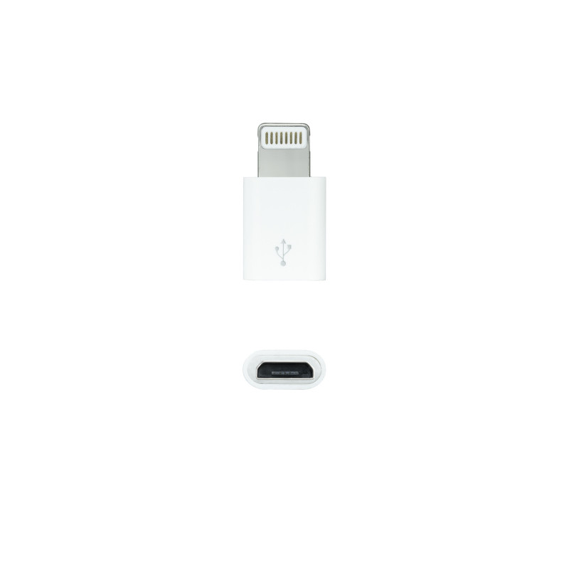 Nanocable 10.10.4100 cable gender changer Lightning Micro USB White Nanocable 10.10.4100 cable gender changer Lightning Micro USB White