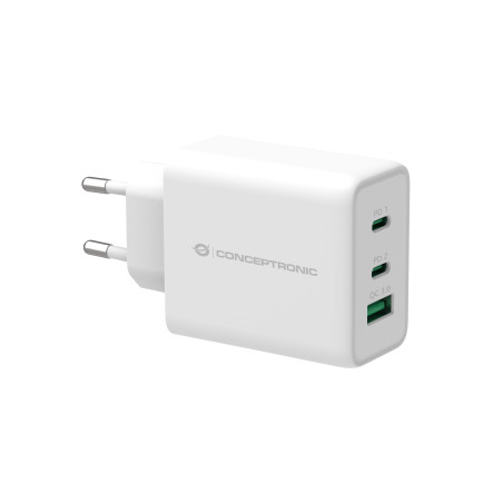 Conceptronic ALTHEA12W mobile device charger Universal White AC Fast charging Indoor