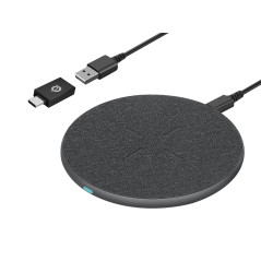 Conceptronic GORGON03G mobile device charger Headset, Smartphone Gray USB Wireless charging Fast charging Indoor