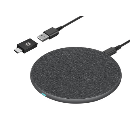 Conceptronic GORGON03G mobile device charger Headset, Smartphone Gray USB Wireless charging Fast charging Indoor