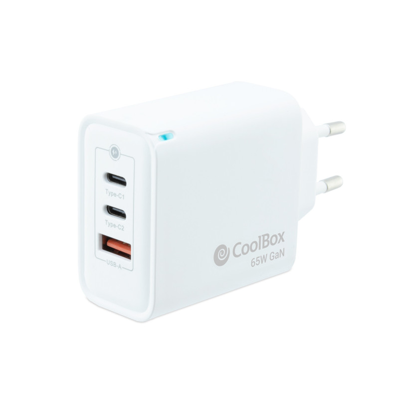 CoolBox COO-CUP-65CCA Caricabatterie per dispositivi mobili Universale Bianco AC Interno CoolBox COO-CUP-65CCA Caricabatterie per dispositivi mobili Universale Bianco AC Interno