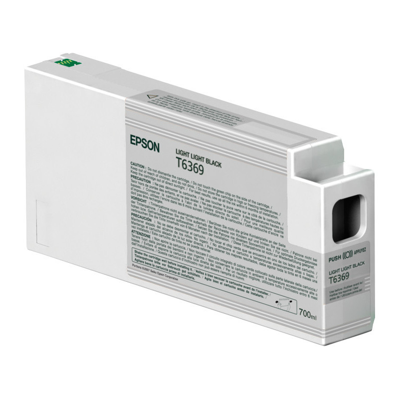 Epson Singlepack Light Light Black T636900 UltraChrome HDR 700 ml ink cartridge 1 pc(s) Original Epson Singlepack Light Light Black T636900 UltraChrome HDR 700 ml ink cartridge 1 pc(s) Original