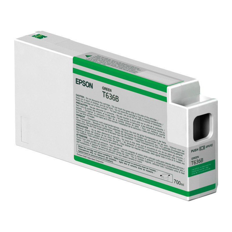 Epson Singlepack Green T636B00 UltraChrome HDR 700 ml ink cartridge 1 pc(s) Original Epson Singlepack Green T636B00 UltraChrome HDR 700 ml ink cartridge 1 pc(s) Original
