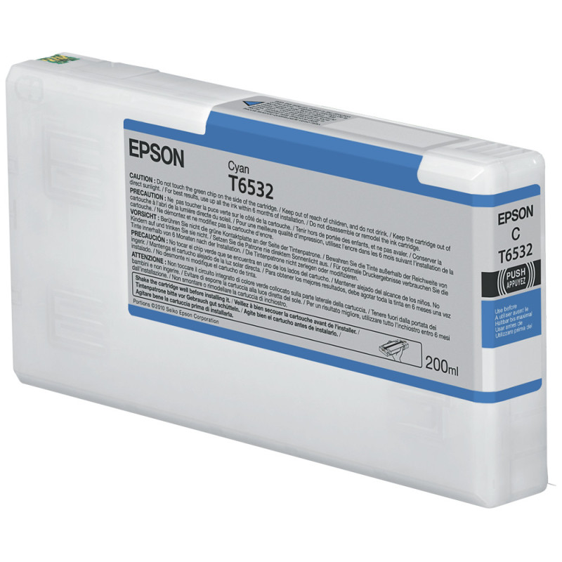 Epson T6532 Cyan (200ml) ink cartridge 1 pc(s) Original Epson T6532 Cyan (200ml) ink cartridge 1 pc(s) Original