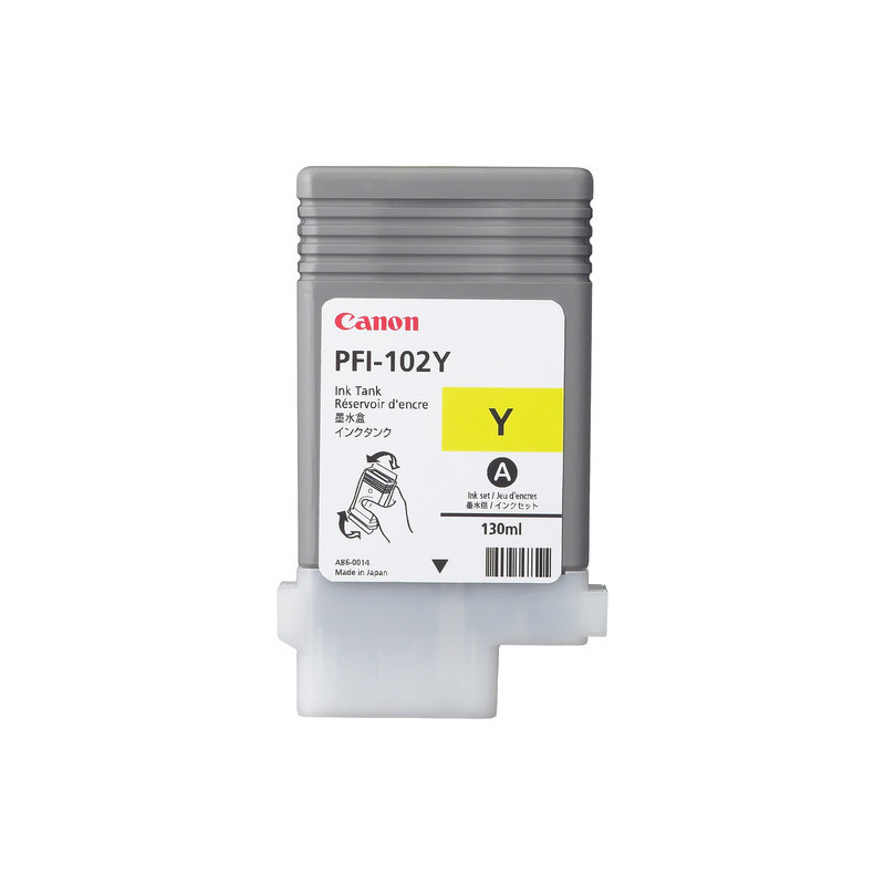 Canon PFI-102Y ink cartridge Original Yellow Canon PFI-102Y ink cartridge Original Yellow