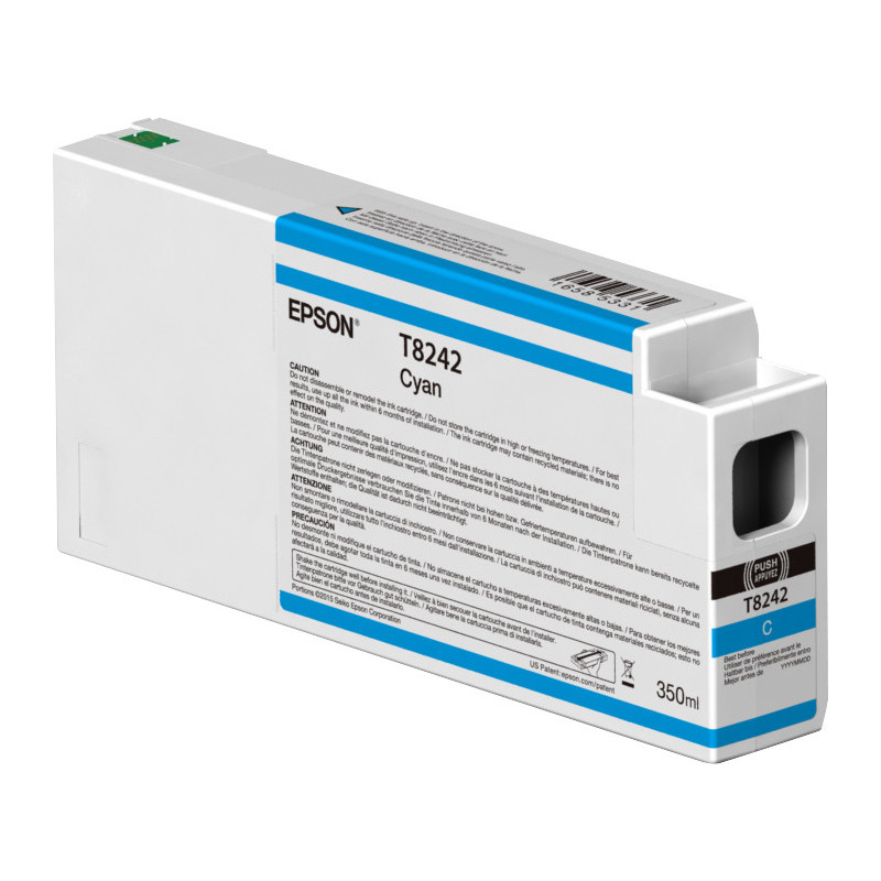 Epson Singlepack Cyan T824200 UltraChrome HDX/HD 350ml Epson Singlepack Cyan T824200 UltraChrome HDX/HD 350ml