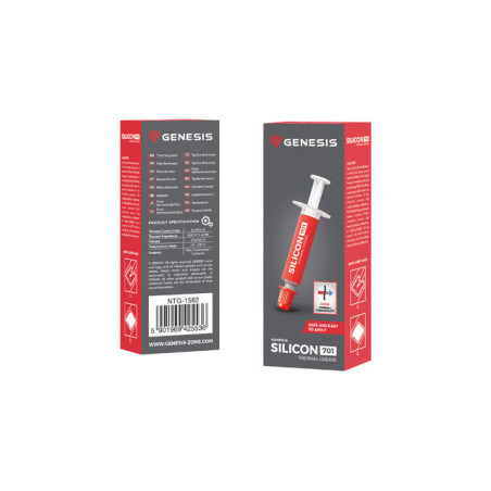 GENESIS SILICON 701 heat sink compound Thermal grease 0.0176 oz (0.5 g)