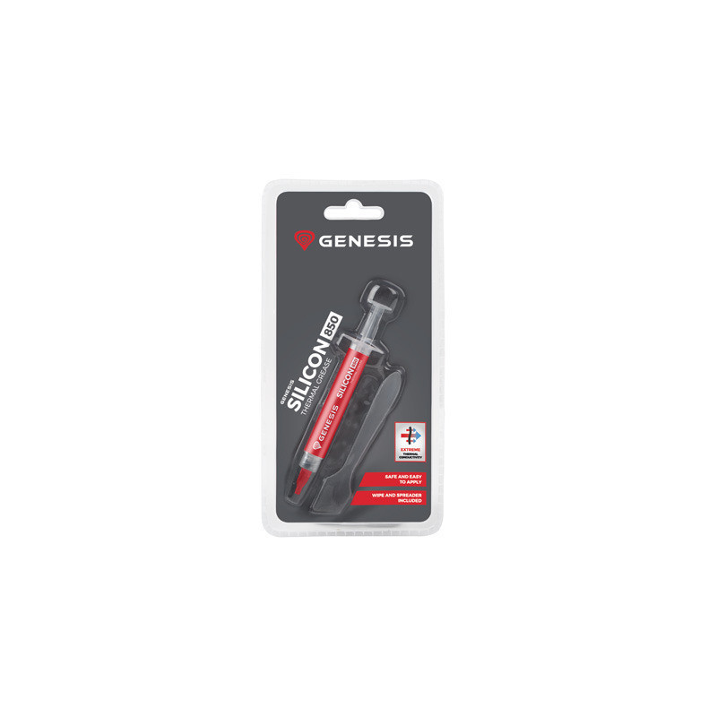 GENESIS SILICON 850 compontente del dissipatore di calore Pasta termica 2 g GENESIS SILICON 850 compontente del dissipatore di calore Pasta termica 2 g