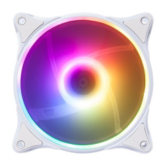 Hiditec N18 ARGB Computer case Fan 4.72" (12 cm) White