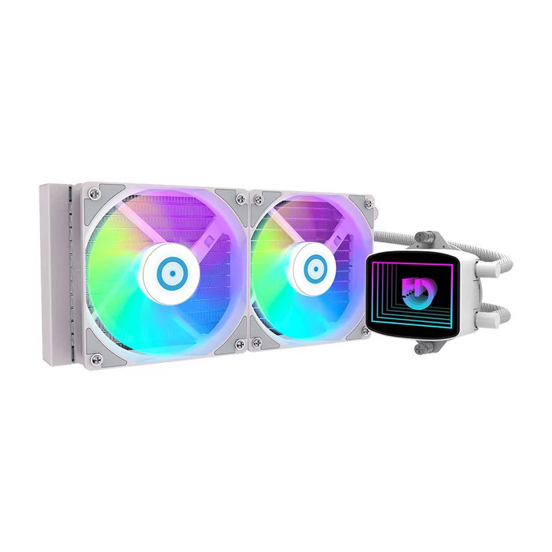Hiditec LDCR10003 sistema di raffreddamento per computer Processore Kit di raffreddamento a liquido 12 cm Bianco 1 pz