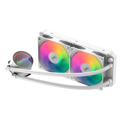 CoolBox Infinite Liquid 240 ARGB Processore Kit di raffreddamento a liquido 12 cm Bianco 1 pz