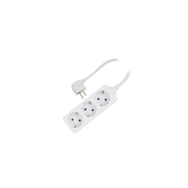 Ewent EW3958 power extension 59.1" (1.5 m) 3 AC outlet(s) Indoor White