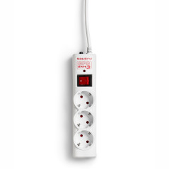 Salicru 680BA000001 protezione da sovraccarico Bianco 3 presa(e) AC 250 V 1,5 m