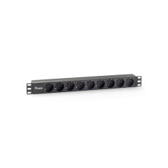 Equip 333282 power distribution unit (PDU) 9 AC outlet(s) 1U Black