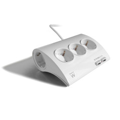 Ewent EW3935 power extension 59.1" (1.5 m) 5 AC outlet(s) Indoor White