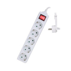 Ewent EW3955 power extension 59.1" (1.5 m) 5 AC outlet(s) Indoor White