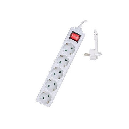 Ewent EW3955 prolunghe e multiple 1,5 m 5 presa(e) AC Interno Bianco