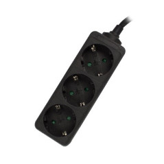 Ewent EW3959 prolunghe e multiple 1,5 m 3 presa(e) AC Interno Nero