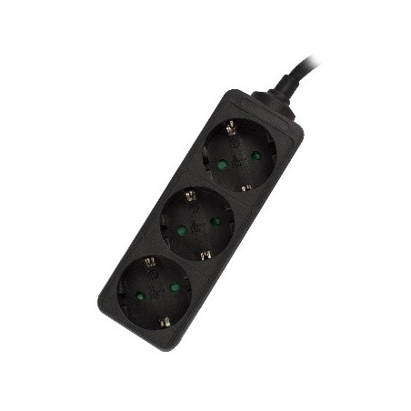 Ewent EW3959 power extension 59.1" (1.5 m) 3 AC outlet(s) Indoor Black