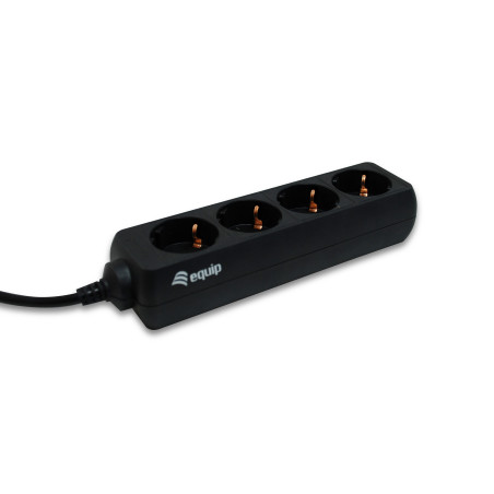 Equip 333281 prolunghe e multiple 1,1 m 4 presa(e) AC Nero