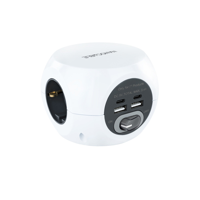 Nanocable 10.37.0001 mobile device charger Universal White AC Indoor