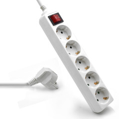 Ewent EW3916 power extension 59.1" (1.5 m) 5 AC outlet(s) Indoor White
