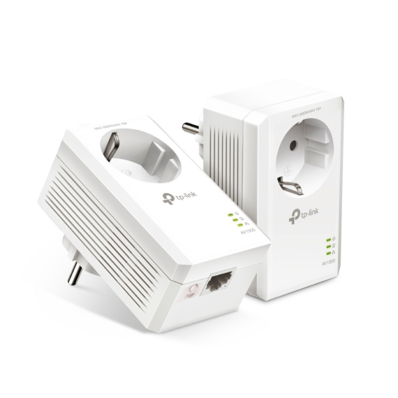 TP-Link TL-PA7017P KIT adattatore di rete PowerLine 1000 Mbit/s Collegamento ethernet LAN Bianco 2 pz TP-Link TL-PA7017P KIT adattatore di rete PowerLine 1000 Mbit/s Collegamento ethernet LAN Bianco 2 pz