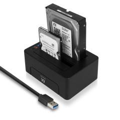 Ewent EW7014 storage drive docking station USB 3.2 Gen 1 (3.1 Gen 1) Type-A Black