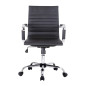 Silla de oficina equip 651002 negra ergonomica respaldo medio Silla de oficina equip 651002 negra ergonomica respaldo medio