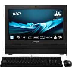 MSI Pro AP162T ADL-007XES All-in-One PC workstation Intel® N N100 15.6" 1920 x 1080 pixels Touchscreen 4 GB DDR4-SDRAM 256 GB