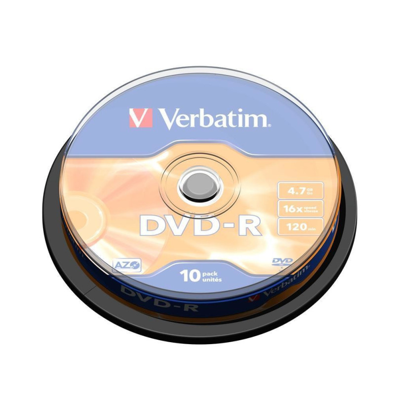 Verbatim DVD-R Matt Silver 4.7 GB 10 pc(s) Verbatim DVD-R Matt Silver 4.7 GB 10 pc(s)