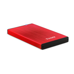 TooQ TQE-2527R storage drive enclosure HDD enclosure Black, Red 2.5"